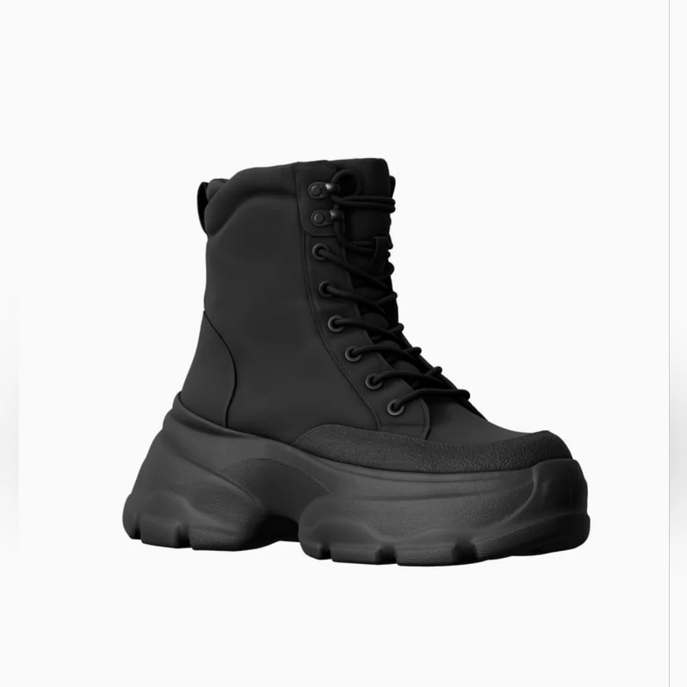 ZARA THICK-SOLED HIGH TOP SNEAKERS